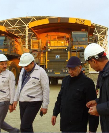 بازدید دکتر پورمند از پروژه مجتمع تعمیرگاهی معدن 4 گل گهر سیرجان