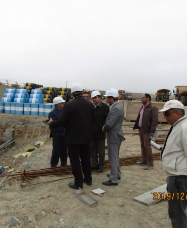 بازدید جناب مهندس حقیقت از پروژه مجتمع تعمیرگاهی معدن 4 گل گهر سیرجان